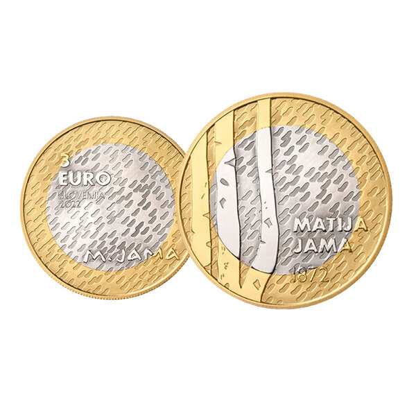 Slovénie 2022 - 3€ commémorative unc à“ matija jama slv
