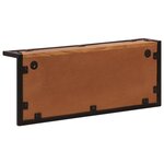 vidaXL Porte-manteau mural avec 6 crochets bois massif d'acacia