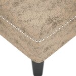 vidaXL Fauteuil long et coussin/accoudoir droit gris clair simili cuir