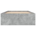 vidaXL Cadre de lit gris béton 90x200 cm