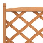 vidaXL Jardinière avec treillis marron bois massif de sapin