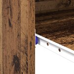 vidaXL Bureau d'écriture Vieux bois Bois d'ingénierie Standard Rangement