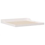 vidaXL Cadre de lit Blanc 200 x 220 cm Bois massif en pin