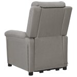 vidaXL Fauteuil de massage inclinable Gris clair Tissu