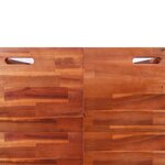 Vidaxl lit surélevé de jardin bois d'acacia 100x100x100 cm