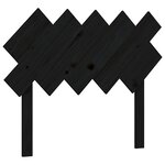 vidaXL Cadre de lit sans matelas noir 100x200 cm bois massif de pin