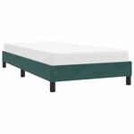 vidaXL Cadre de lit sans matelas vert foncé 90x210 cm velours