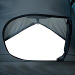 vidaXL Tente de camping à dôme 4 personnes bleu imperméable