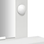 vidaXL Table de Toilette Blanc 50 x 41 x 140 cm Bois d'ingénierie