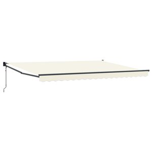 vidaXL Auvent rétractable électrique Crème 4 x 2 m