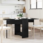 vidaXL Table à dîner 138 x 70 x 73 5 cm Bois d'ingénierie Chêne noir
