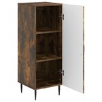 vidaXL Buffet Chêne fumé 33 x 34 5 x 89 5 cm Bois d'ingénierie