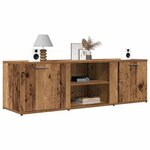 vidaXL Meuble TV vieux bois 120x34x37 cm bois d'ingénierie