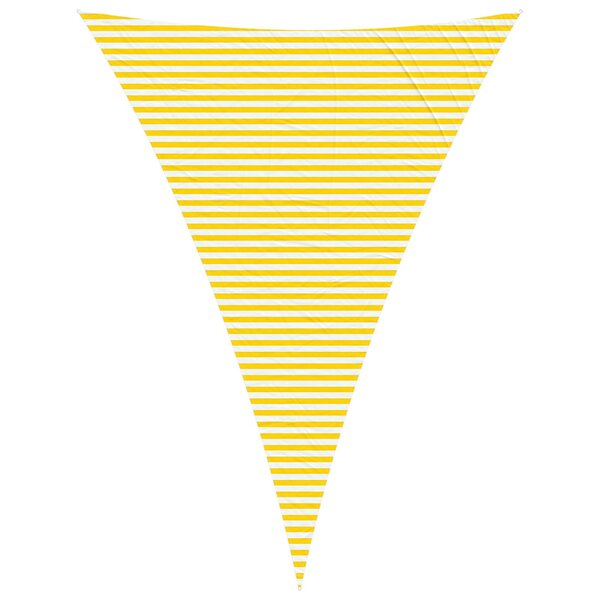 vidaXL Voile d'ombre Jaune et blanc 5 x 7 x 7 m 100   polyester Oxford