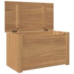 vidaXL Coffre de rangement avec couvercle Panama bois massif de pin