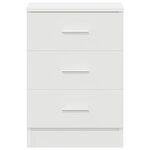 vidaXL Tables de chevet 2 Pièces Blanc 38x35x56 cm Bois d'ingénierie