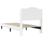 vidaXL Cadre de lit avec tête de lit Blanc 80 x 200 cm Simili cuir