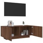 vidaXL Meuble TV Chêne marron 100x35x40 cm Bois d'ingénierie