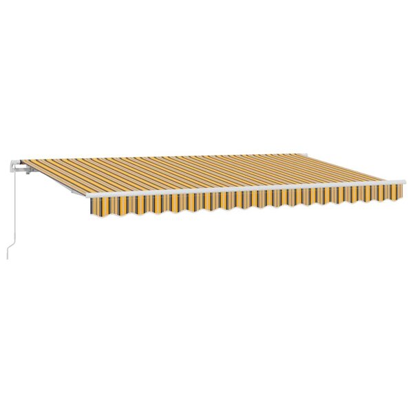 vidaXL Auvent Rétractable Jaune 400 x 200 cm tissu