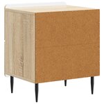 vidaXL Cabinet de chevet avec tiroir Chêne Sonoma 43 x 34 5 x 49 5 cm