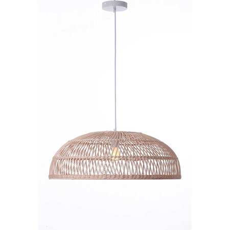 Suspension intérieur lucia natural beige rotin d60cm