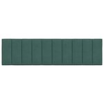 vidaXL Coussin de tête de lit vert foncé 180 cm velours