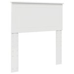 vidaXL Tête de lit Blanc Brillant 80 cm Bois d'ingénierie