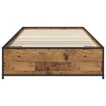 vidaXL Cadre de lit Bois ancien 80 x 200 cm Bois d'ingénierie