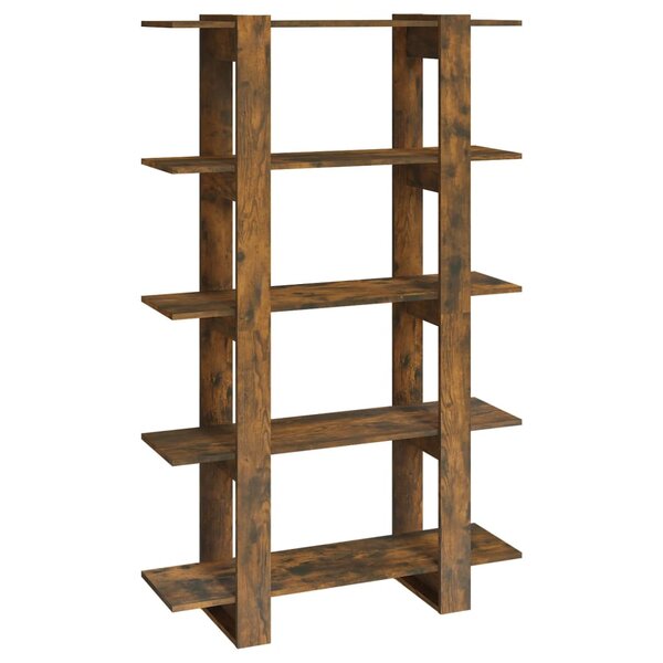 vidaXL Bibliothèque/Séparateur de pièce Chêne fumé 100x30x160 cm