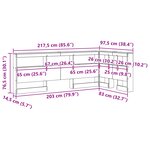 vidaXL Tête de lit de rangement Blanc 80 cm Bois d'ingénierie