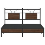 vidaXL Cadre de lit sans matelas chêne marron 140x190 cm
