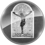 Pièce de monnaie en Argent 1000 Francs g 15.57 (1/2 oz) Millésime 2026 CRUCIFIX 1/2