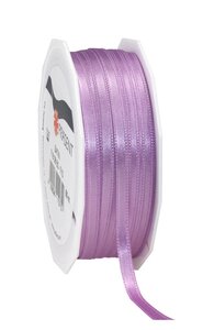 Satin double face 50-m-rouleau 6 mm lilas