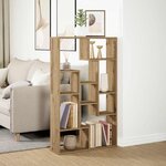 vidaXL Bibliothèque chêne artisanal 72x20x120 5 cm bois d'ingénierie