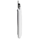 vidaXL Tête de lit suspendue Avec lumière LED Blanc Tissu