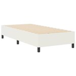 vidaXL Lit à ressorts Crème 100 x 200 cm Tissu en velours côtelé