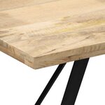 vidaXL Table de salle à manger 140x80x76 cm Bois de manguier massif