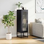 vidaXL Buffet haut anthracite 36x39x123 cm acier laminé à froid