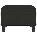 vidaXL Repose-pied Noir 70x55x41 cm Tissu