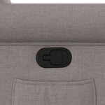 vidaXL Fauteuil inclinable Taupe Tissu