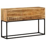 vidaXL Table console 120x30x75 cm Bois de manguier brut