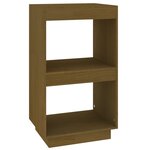 vidaXL Bibliothèque Marron miel 40x35x71 cm Bois de pin massif