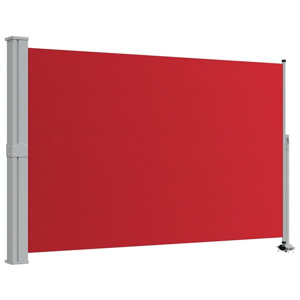 vidaXL Auvent latéral rétractable de patio 160x300 cm Rouge