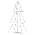 vidaXL Arbre de Noël cône 240 LED d'intérieur/d'extérieur 118x180 cm