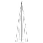 vidaXL Arbre de Noël cône 330 LED blanc chaud décoration 100x300 cm