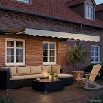vidaXL Auvent rétractable électrique Crème et Anthracite 2 5 x 2 m