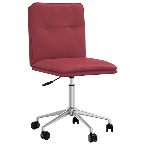 vidaXL Chaise de salle à manger Rouge bordeaux Similicuir