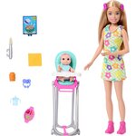 Barbie Coffret Baby-Sitter Repas de Bébé