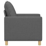 vidaXL Canapé Gris foncé 76 x 81 x 87 5 cm Tissu