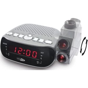 CALIBER HCG201 Radio réveil FM projecteur double alarme - Gris